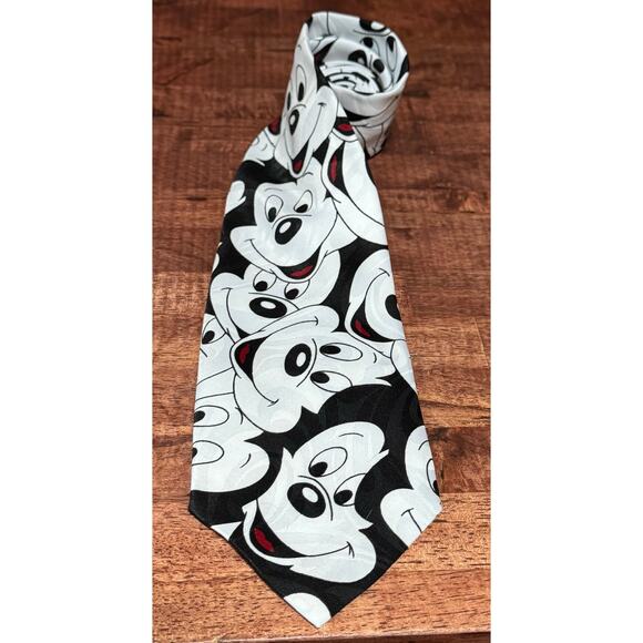 Disney Mickey Mouse Black & White Tie by Balancine Inc (58 x 3.75 in) - Picture 1 of 4